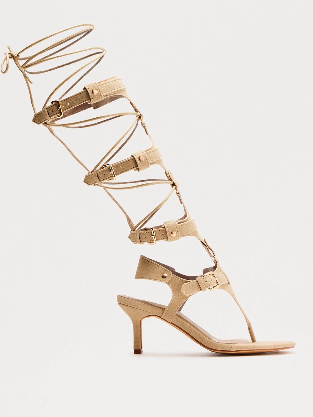 🆕Knee-High Strappy Gladiator Sandal